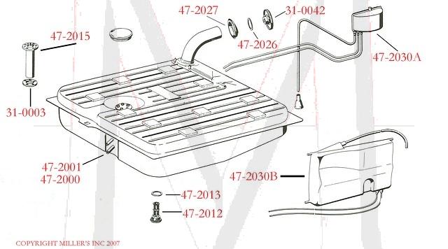 230SL GAS TANK